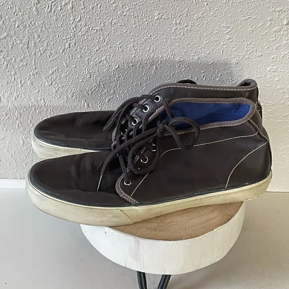 Pre-Owed American Eagle Mens Brown Mid Top Sneakers Ankle Chukka Shoes Size 11